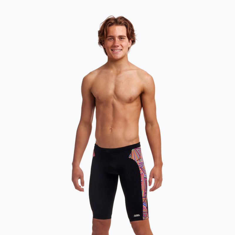 Gyermek fürdőruházat Funky Trunks Training Jammers fekete FT37B7154328 7