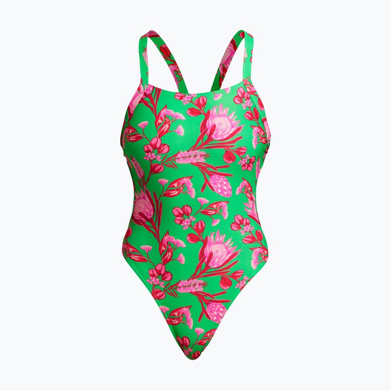 Funkita Brace Free egyrészes női fürdőruha Zöld FKS020L7154912