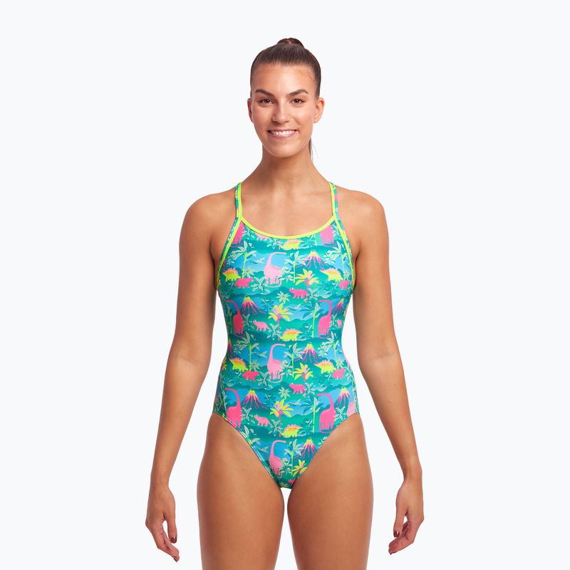 Funkita Diamond Back egyrészes női fürdőruha Zöld FS11L7153408 2