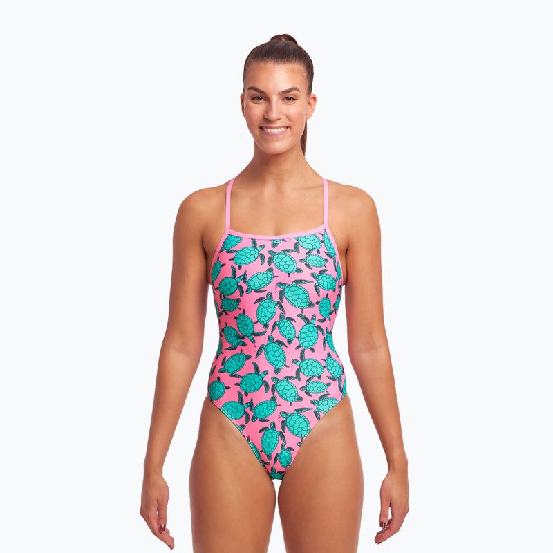 Funkita női egyrészes fürdőruha Strapped In One Piece rózsaszín FS38L7156516 2