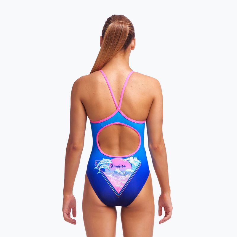 Funkita Gyémánt hátú egyrészes gyermek fürdőruha Kék FS11G7155714 4