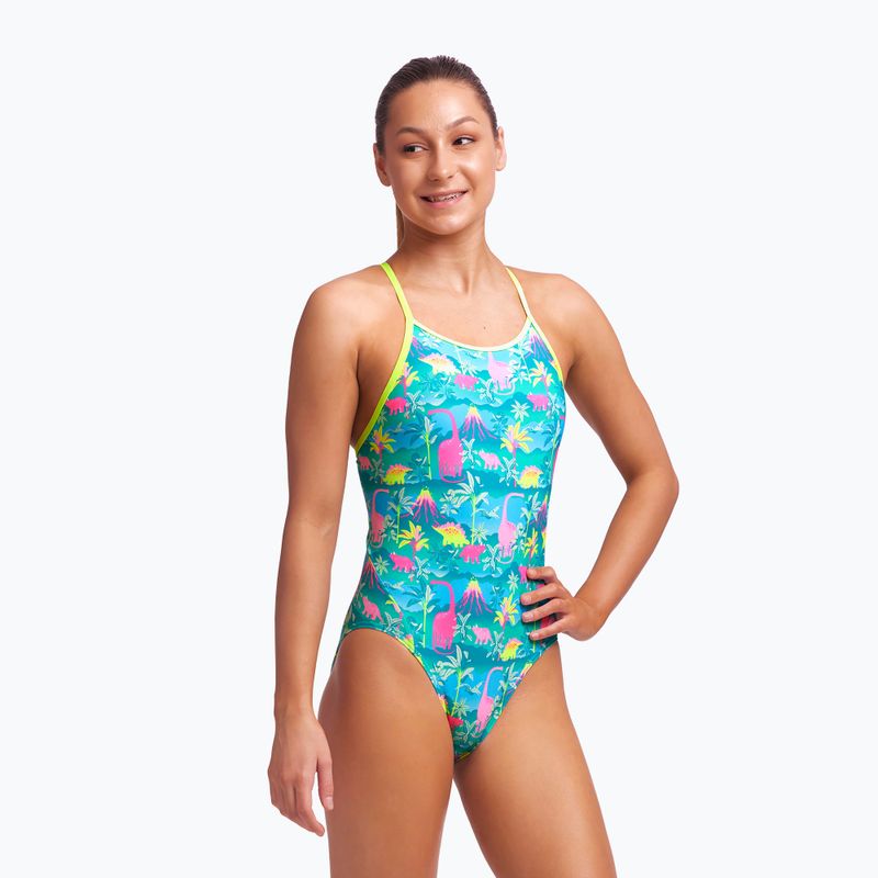 Funkita Gyémánt hátú egyrészes gyermek fürdőruha Zöld FS11G7153414 3