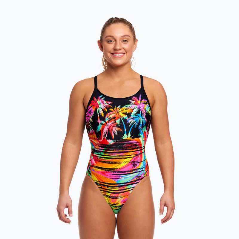 Női egyrészes fürdőruha Funkita Diamond Back One Piece naplemente city 5