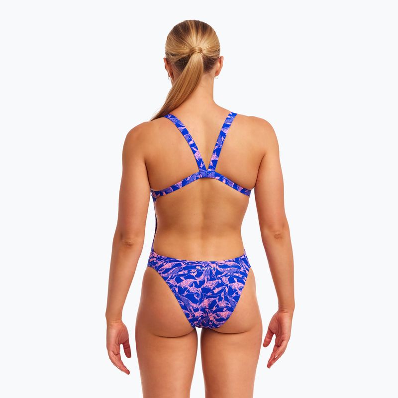 Női Funkita Brace Free One Piece egyrészes, rózsaszínű, nercszínű fürdőruha 4