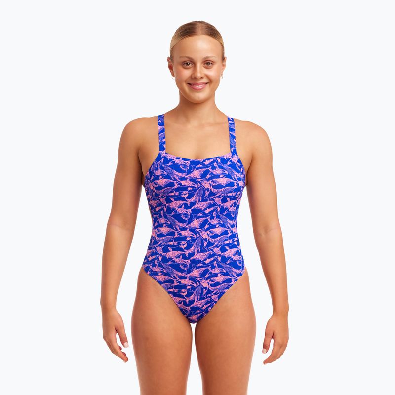Női Funkita Brace Free One Piece egyrészes, rózsaszínű, nercszínű fürdőruha 5