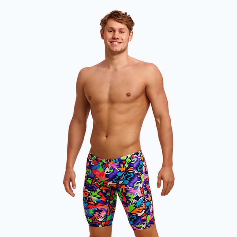 Férfi úszódzsemmer Funky Trunks Edzés éles szélei 4