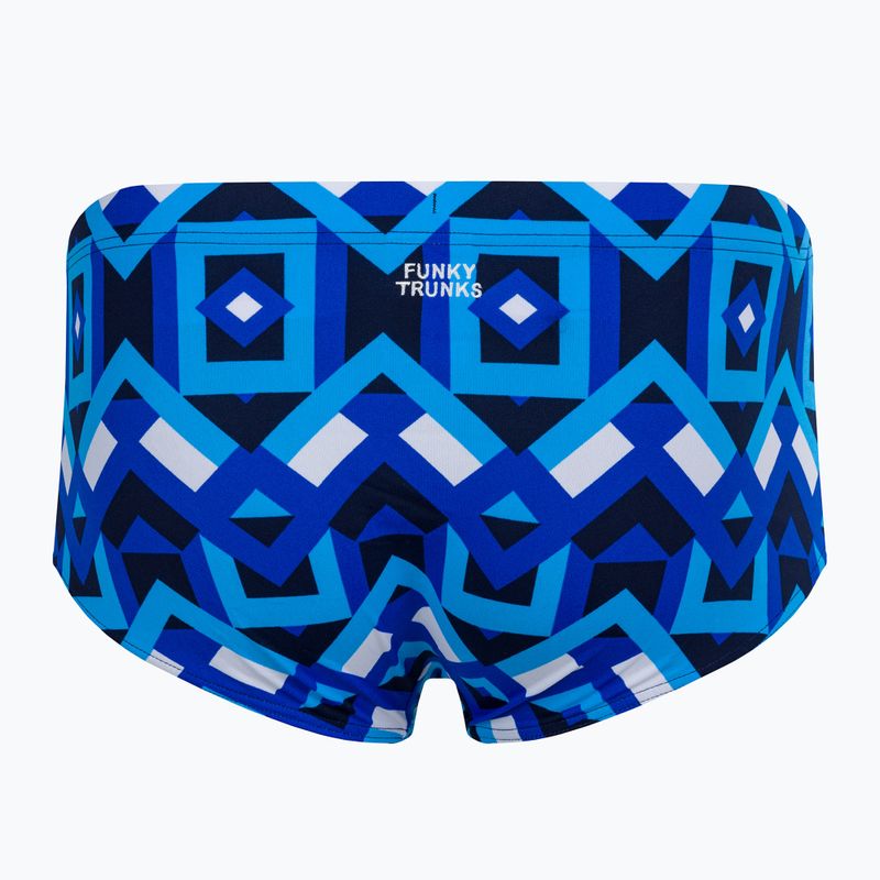 Férfi Funky Trunks Sidewinder úszó boxeralsó geo a geo 2