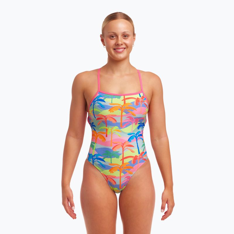 Funkita Strapped In One Piece női fürdőruha poka pálma 5