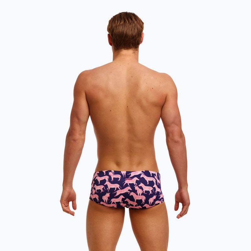 Férfi úszó boxeralsó Funky Trunks Klasszikus fürdőnadrág édes csíkok 6