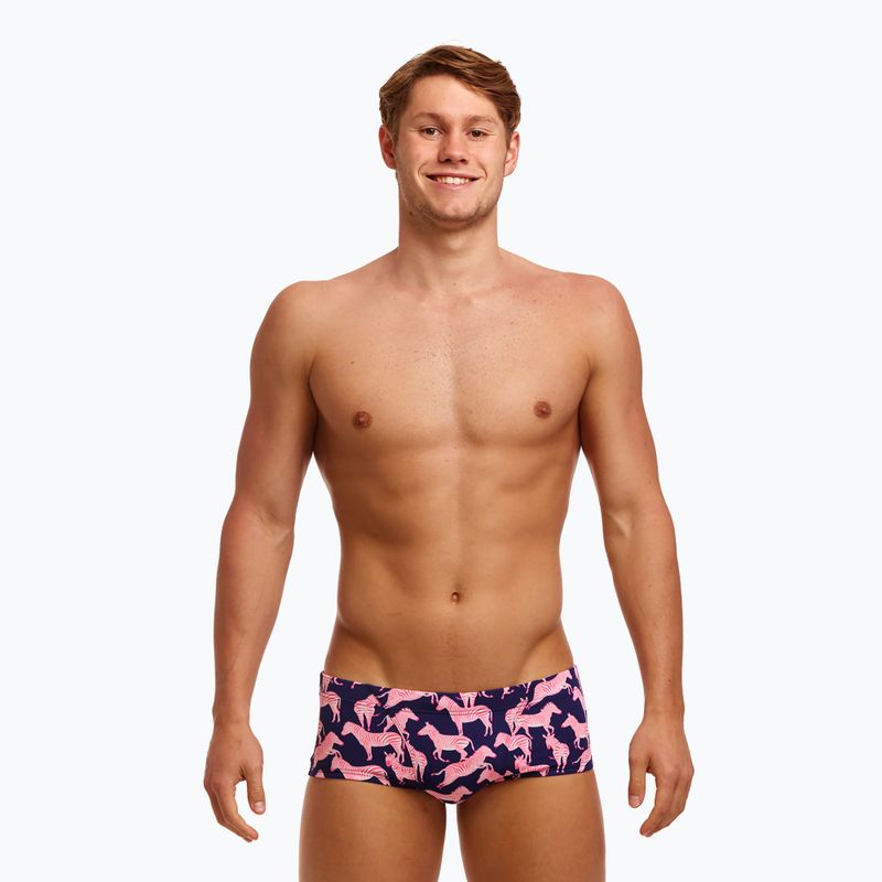 Férfi úszó boxeralsó Funky Trunks Klasszikus fürdőnadrág édes csíkok 7