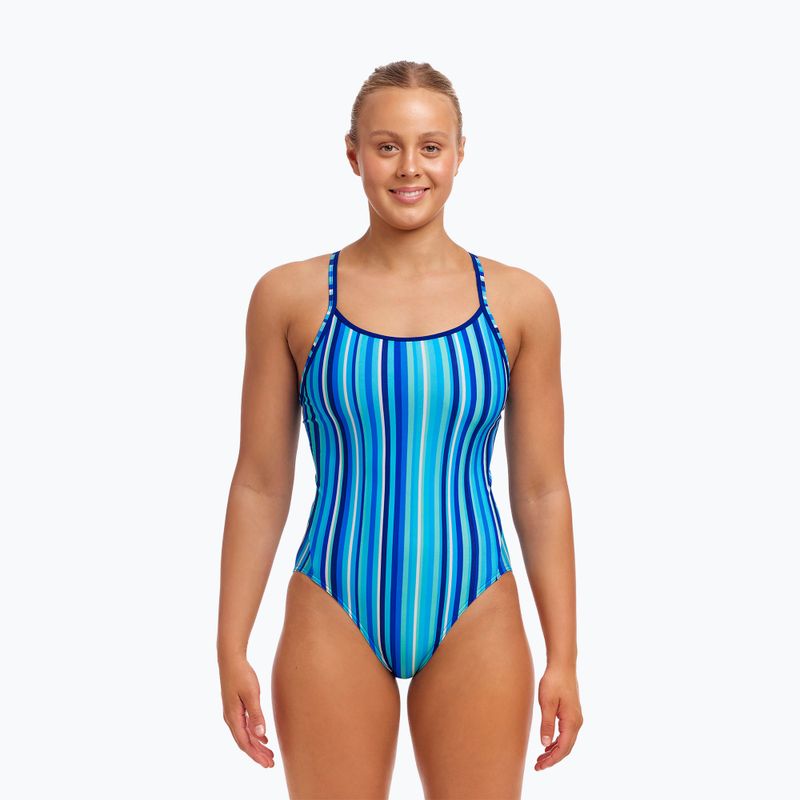 Funkita Diamond Back One Piece lane lines női egyrészes fürdőruha 2