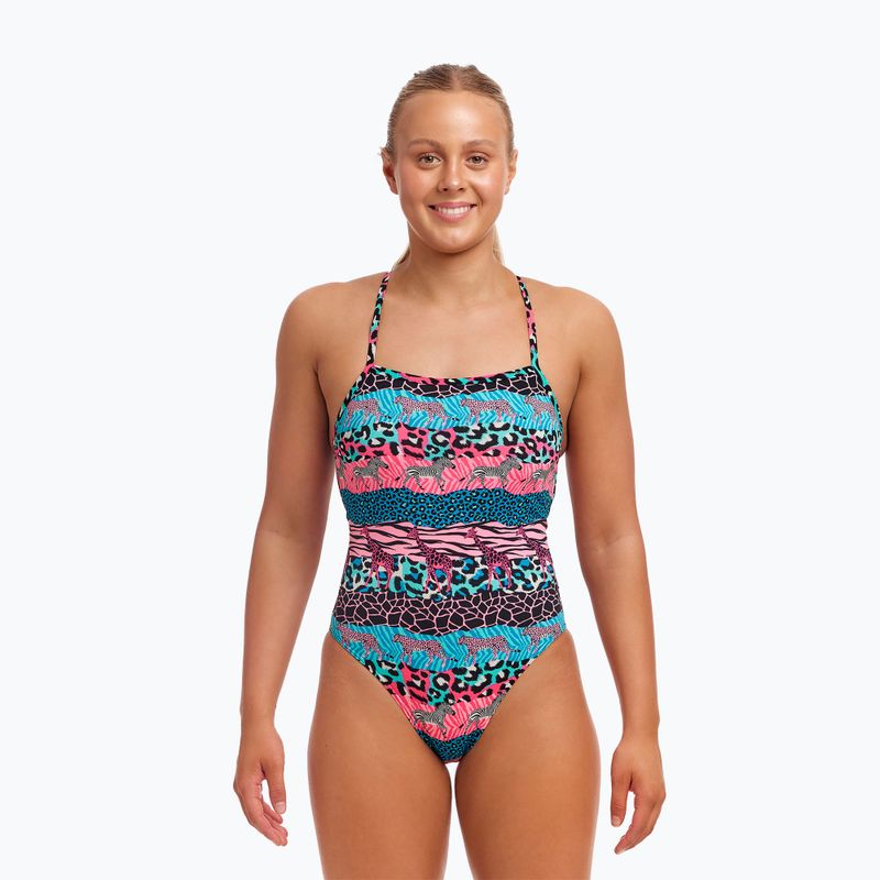 Funkita Strapped In One Piece wild things női egyrészes fürdőruha 2