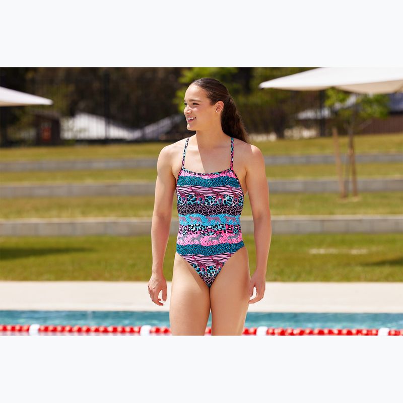 Funkita Strapped In One Piece wild things női egyrészes fürdőruha 5