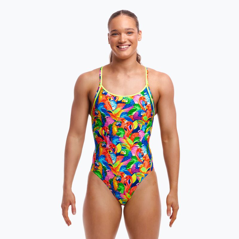 Női egyrészes fürdőruha Funkita Diamond Back One Piece világos madarak 2