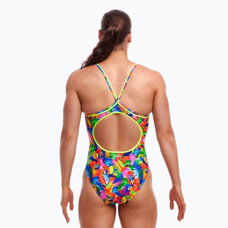 Női egyrészes fürdőruha Funkita Diamond Back One Piece világos madarak 3