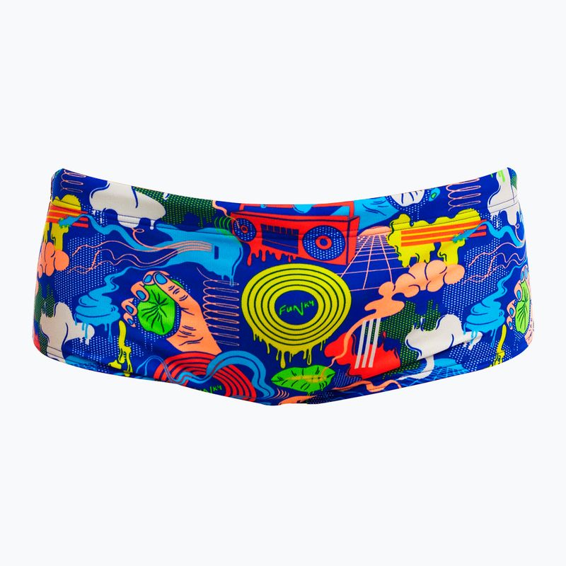 Férfi úszó boxeralsó Funky Trunks Sidewinder Trunks kék baby