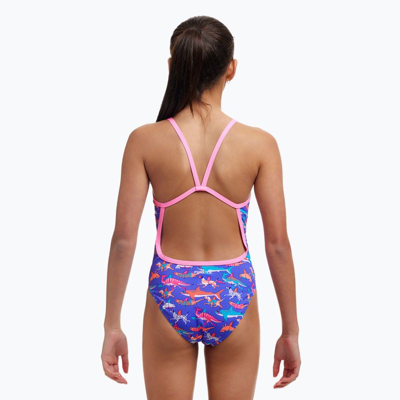 Funkita Single Strap One Piece egyrészes gyermek kutyás evezős fürdőruha 3