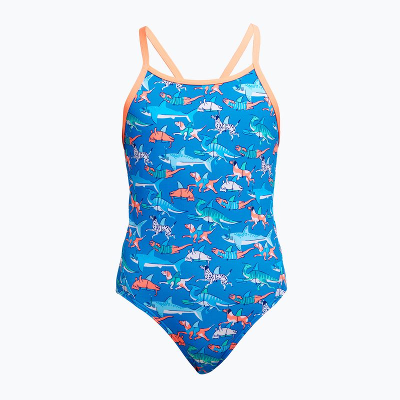 Funkita Diamond Back One Piece gyermek fürdőruha uszony úszás