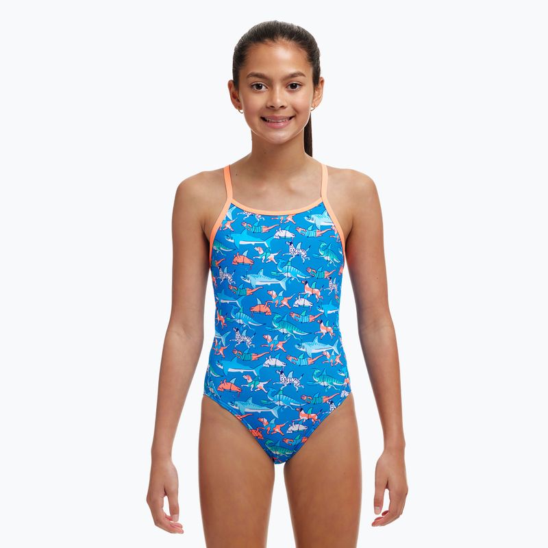 Funkita Diamond Back One Piece gyermek fürdőruha uszony úszás 2