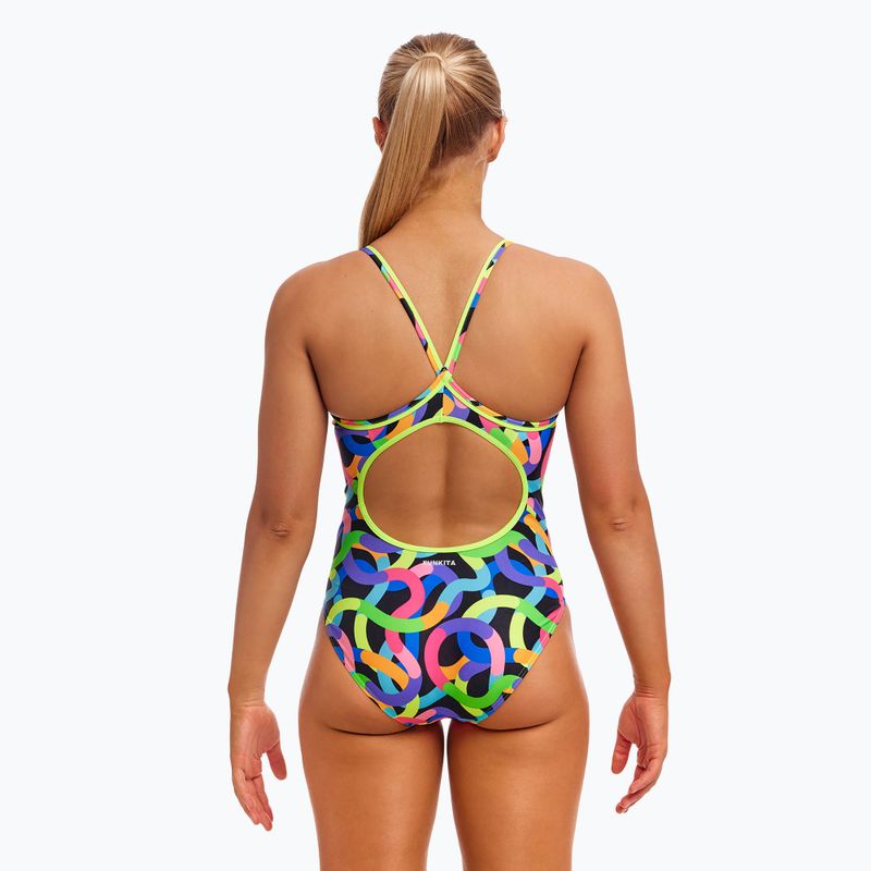 Női egyrészes fürdőruha Funkita Diamond Back One Piece kapott férgek 3