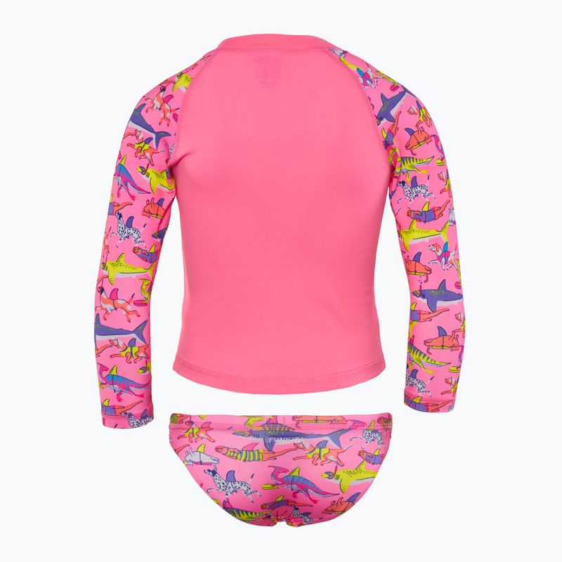 Hosszú ujjú + gyermek úszónadrág Funkita Zippy Rashie & Brief tanuló sávban 2
