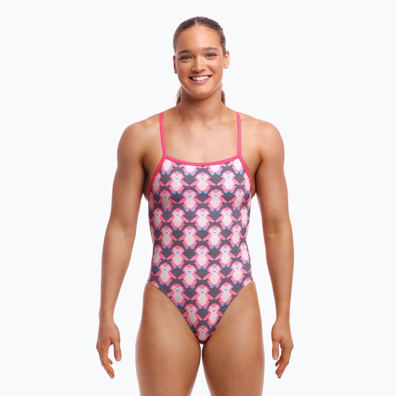 Női egyrészes fürdőruha Funkita Strength One Piece tollas fickó 2