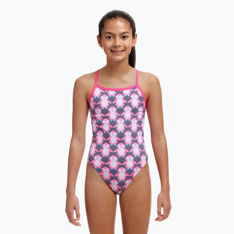 Funkita Single Strap One Piece egyrészes gyermek fürdőruha toll fiú 2