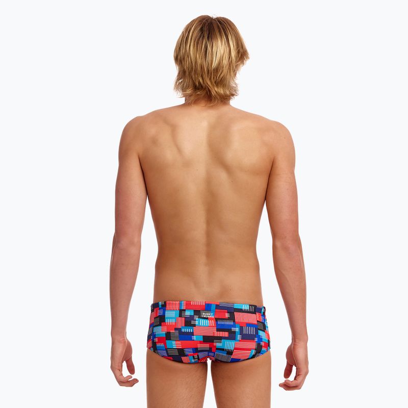 Férfi úszó boxeralsó Funky Trunks Sidewinder Trunks alaplap 3