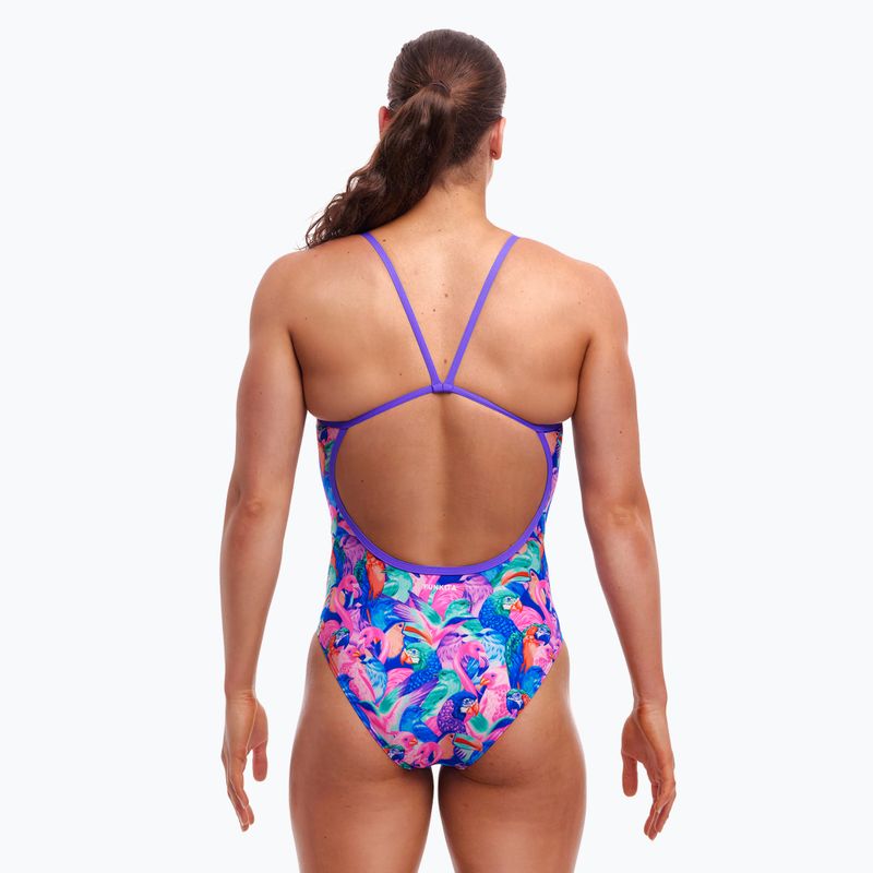 Női Funkita Single Strap fürdőruha egyrészes madarak vadonba mentek 3