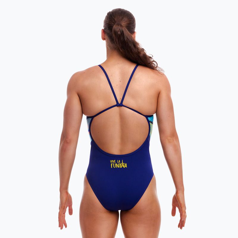 Női Funkita Single Strap egyrészes fürdőruha vive la funky 3