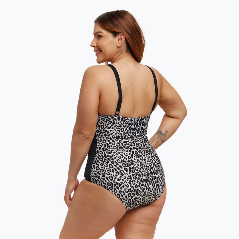 Funkita Ruched One Piece női fürdőruha hófehér 2