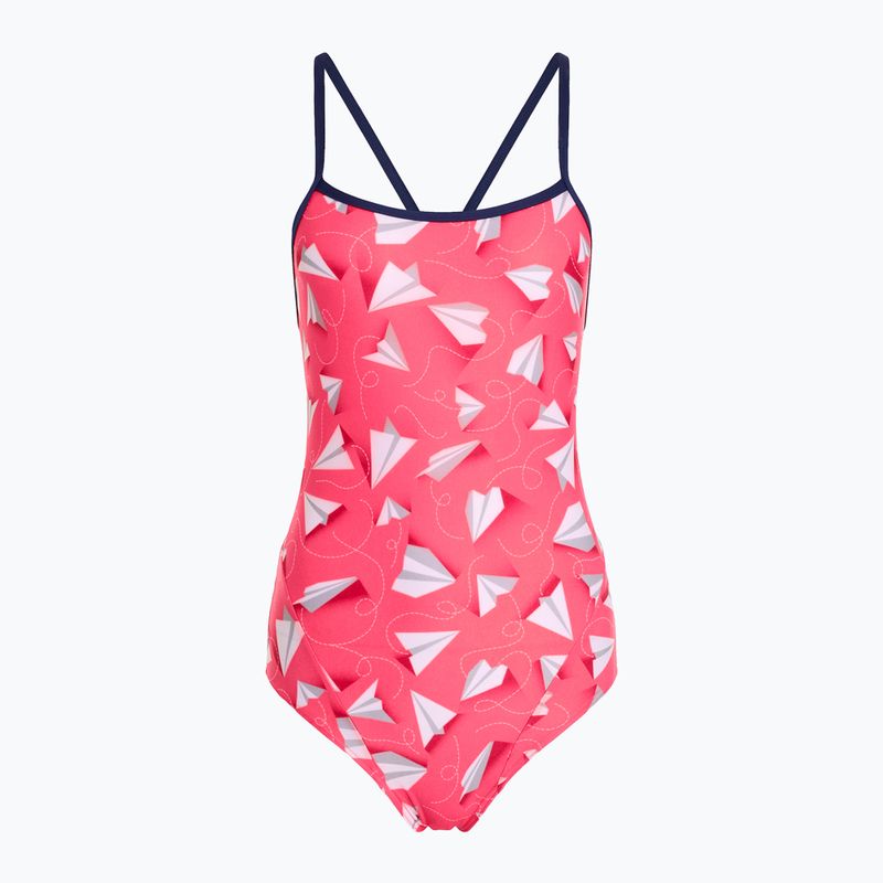 Női fürdőruha Funkita Single Strap One Piece papír rózsaszín