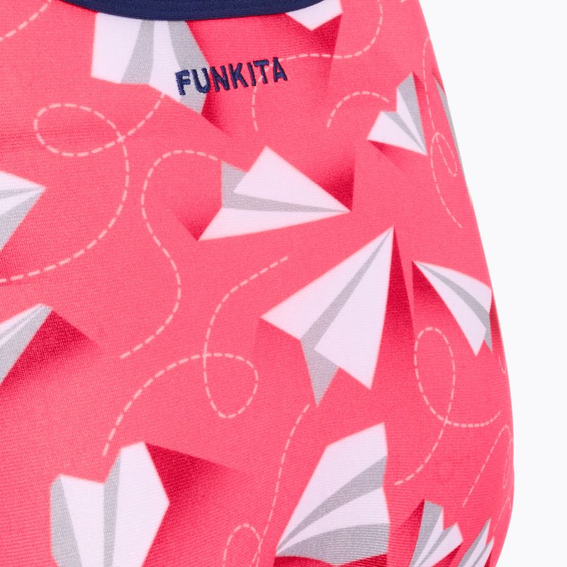 Női egyrészes fürdőruha Funkita Single Strap One Piece paper pink 3