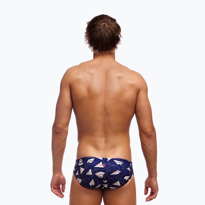 Férfi úszónadrág Funky Trunks Classic Brief paper plain 2