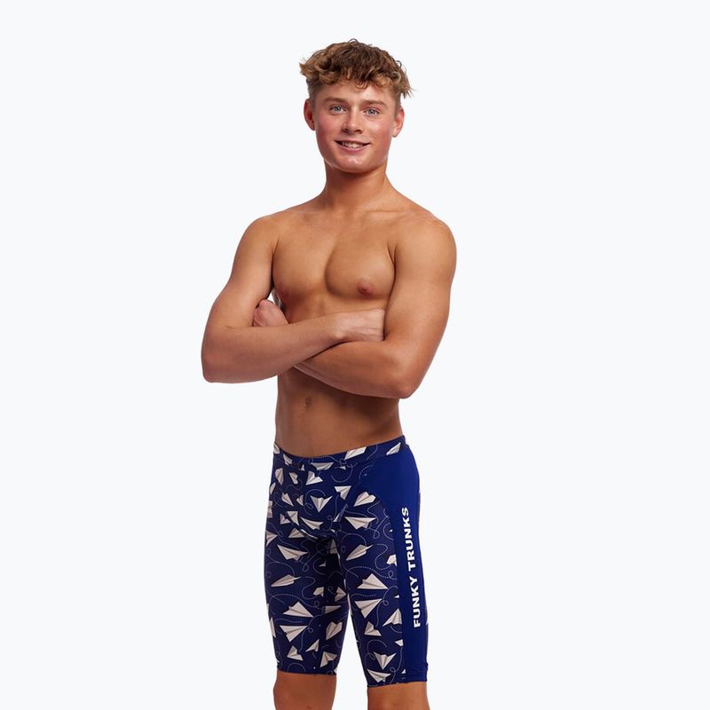 Gyerek úszónadrág Funky Trunks Training paper plain 4