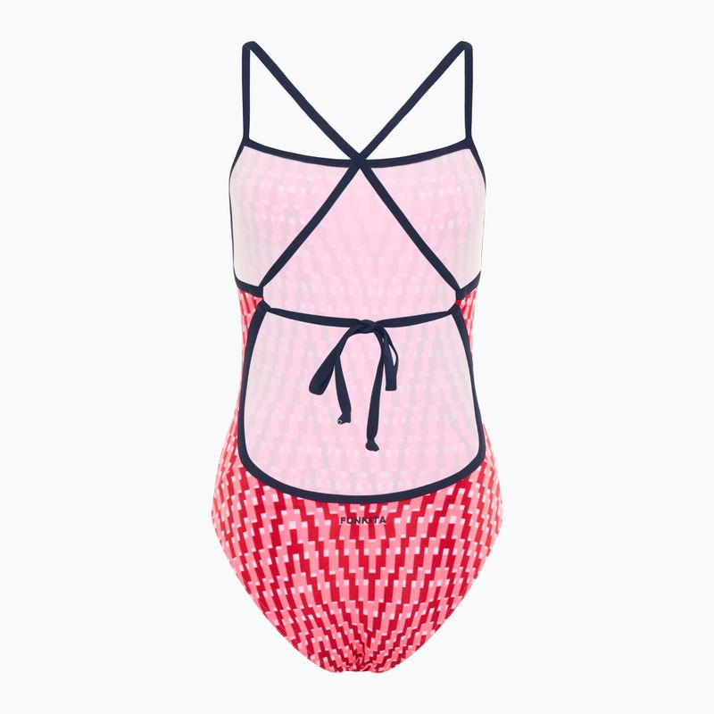 Női egyrészes fürdőruha Funkita Tie Me Tight One Piece red 2