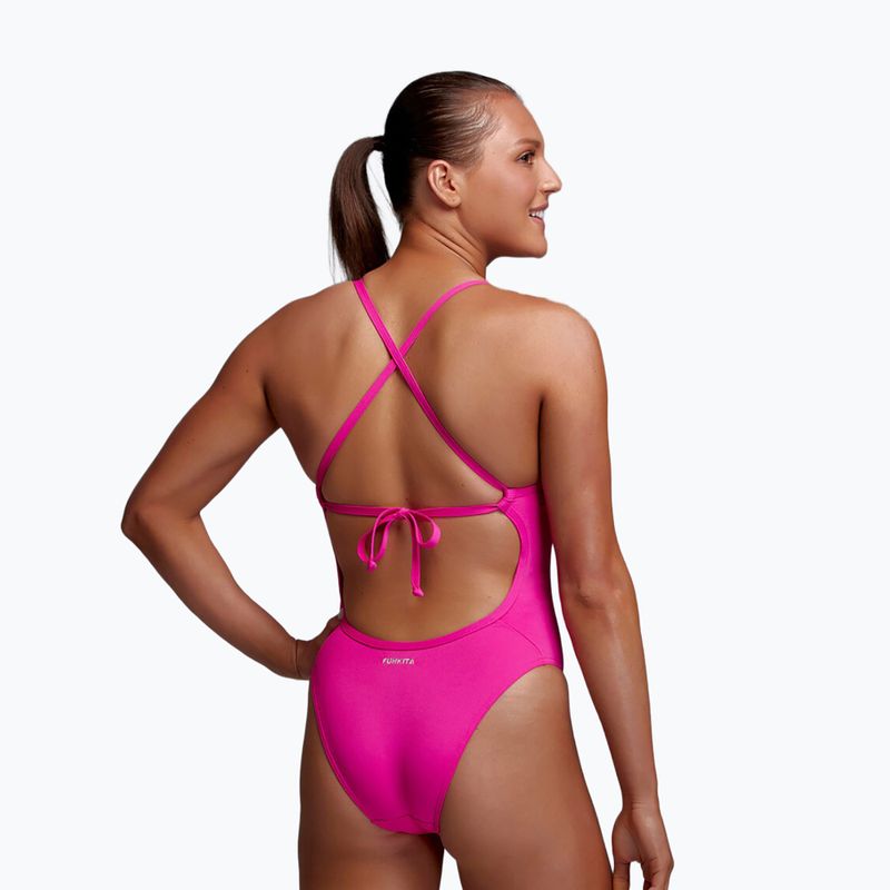 Női egyrészes fürdőruha Funkita Tie Me Tight One Piece candy 2