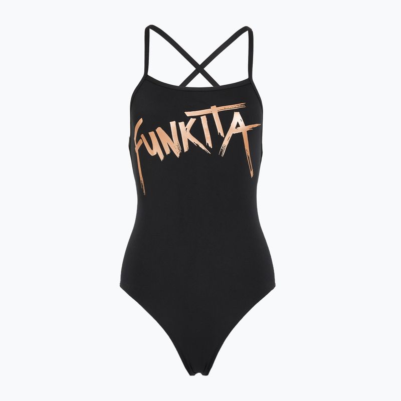 Funkita Strapped In One Piece bronzszínű női egyrészes fürdőruha