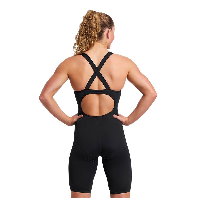 Női egyrészes fürdőruha Funkita Fast Legs One Piece still black 2