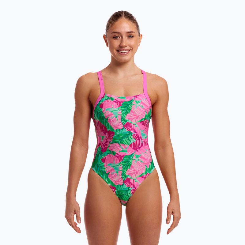 Funkita Brace Free egyrészes női fürdőruha Tropic Palm 4