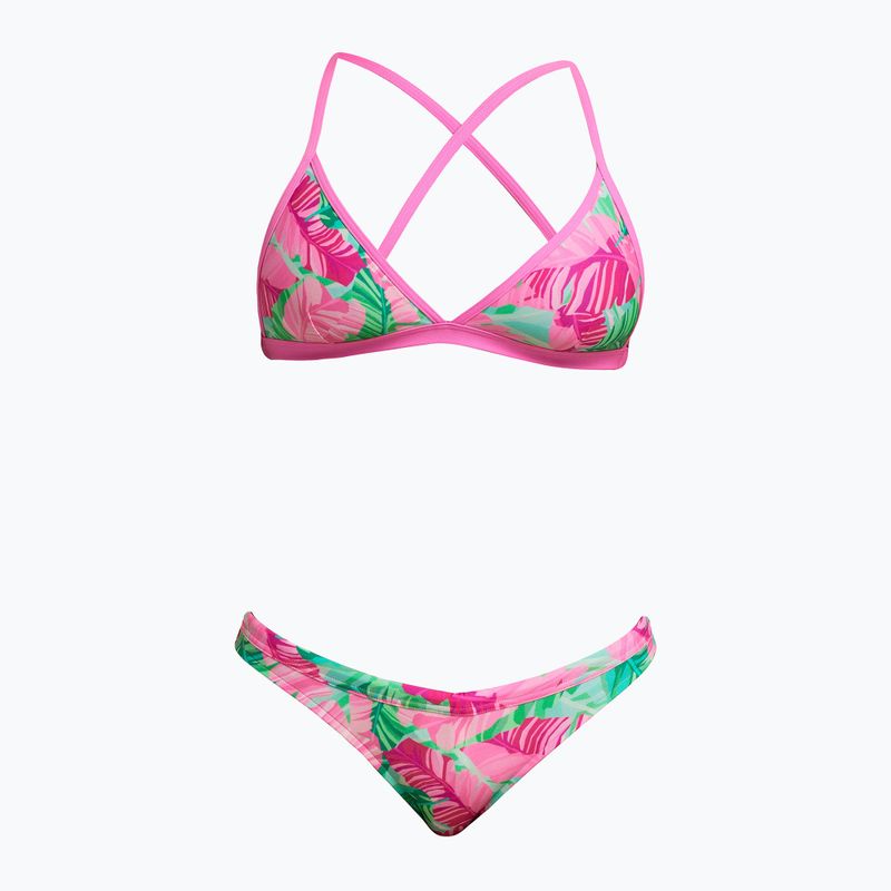 Funkita Tri Top trópusi pálma fürdőruha felső