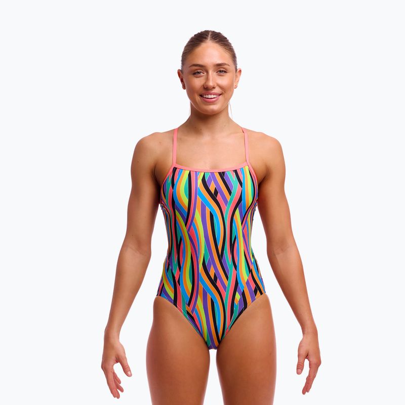 Női Funkita Single Strap egyrészes Curl fürdőruha 2