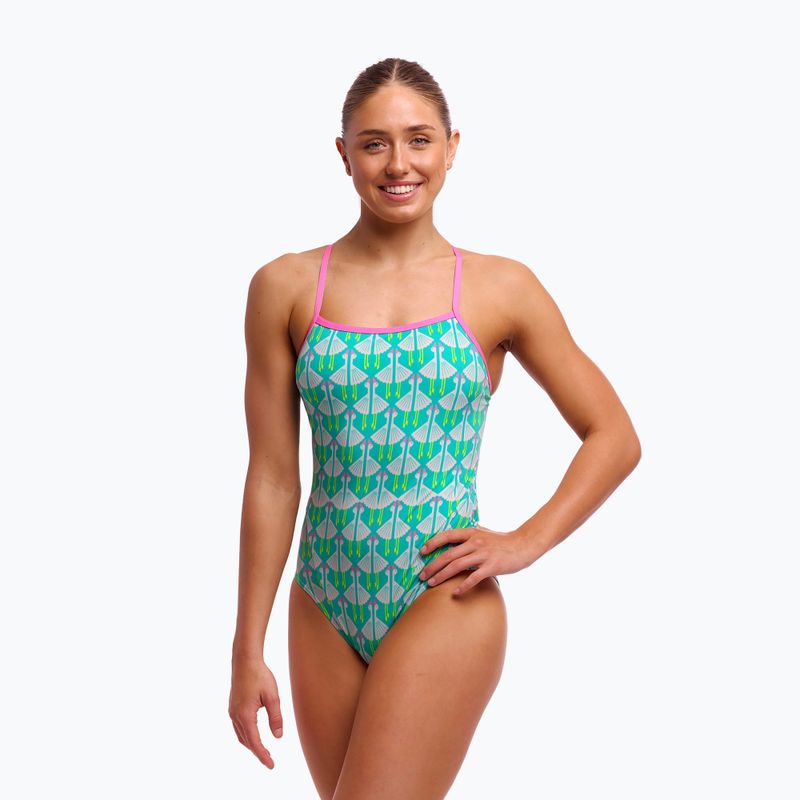 Női Funkita Single Strap egyrészes laza libabőr fürdőruha 4