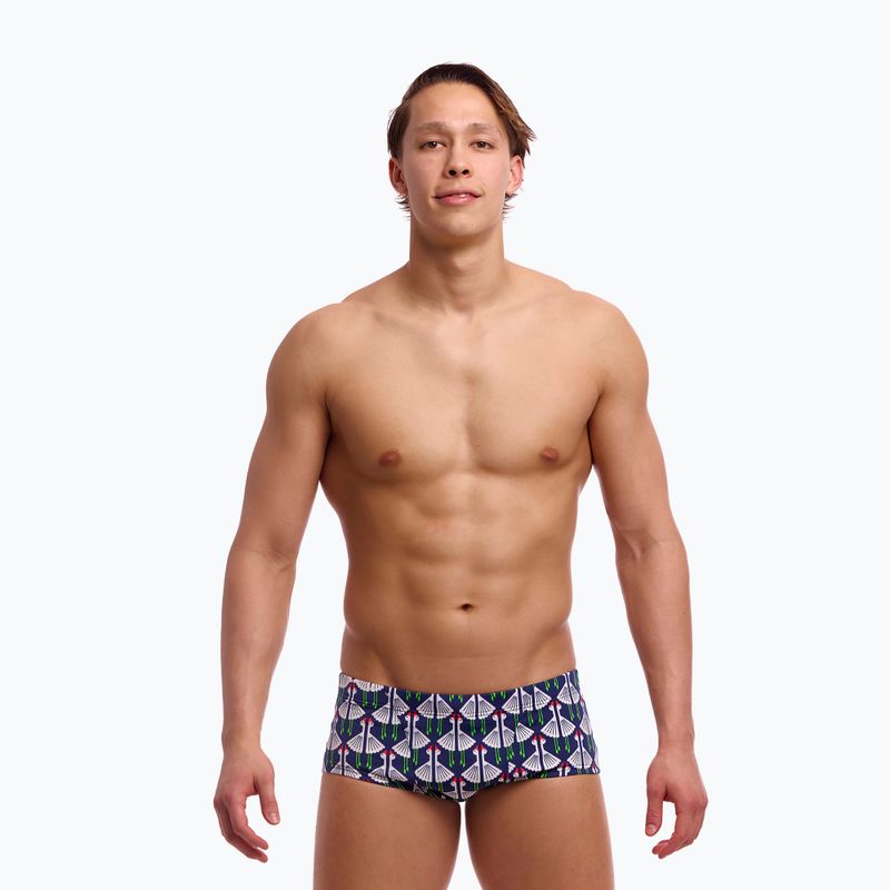 Férfi úszó boxeralsó Funky Trunks Klasszikus fürdőnadrág ülő kacsa 2