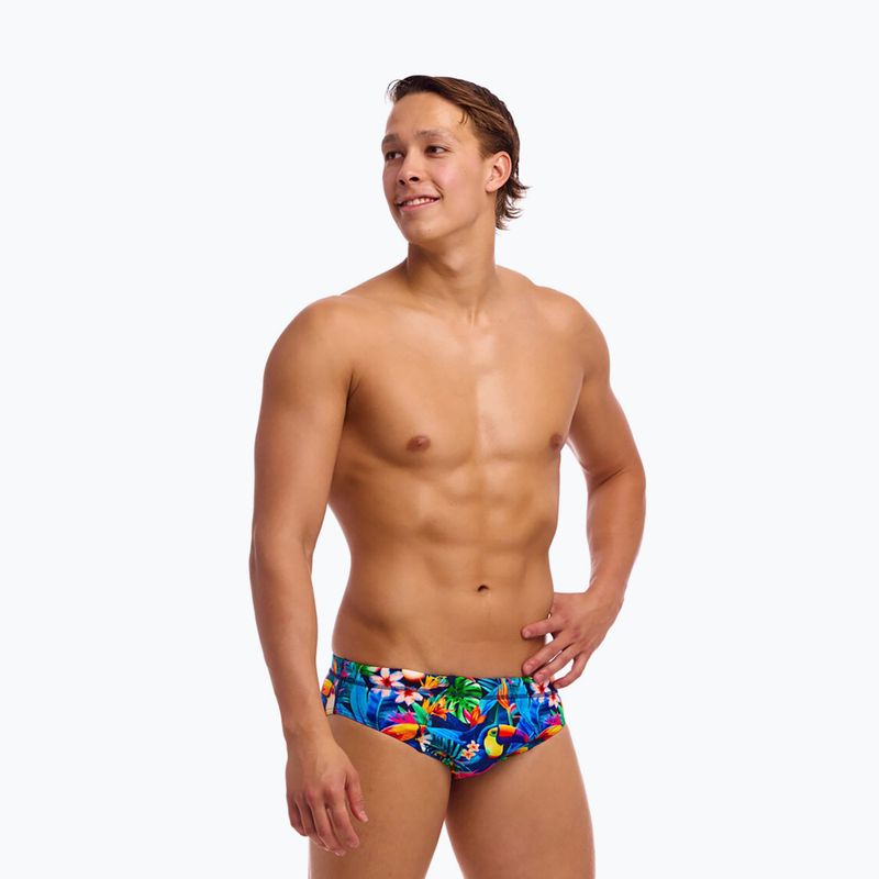 Férfi úszónadrág Funky Trunks Seamed Briefs birdie wordie 2