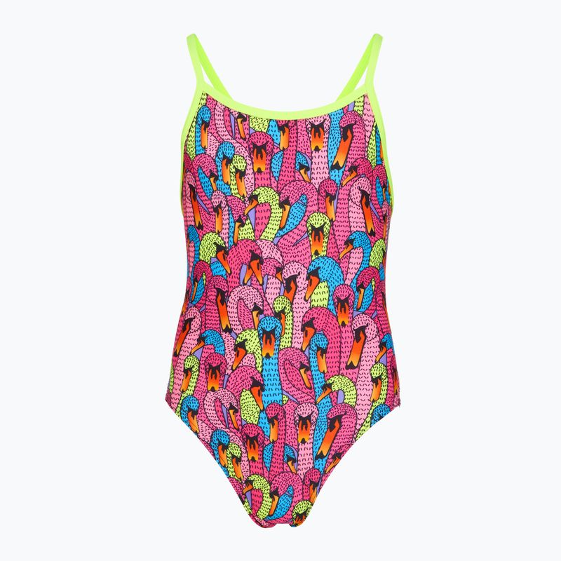 Gyerek egyrészes fürdőruha Funkita Single Strap One Piece Swan City