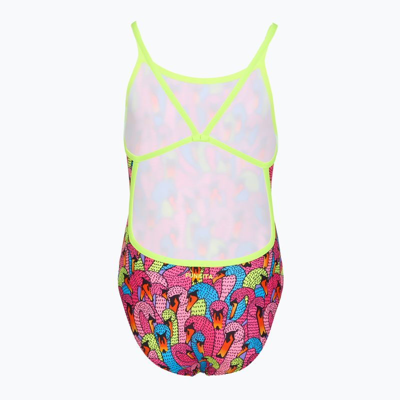 Gyerek egyrészes fürdőruha Funkita Single Strap One Piece Swan City 2