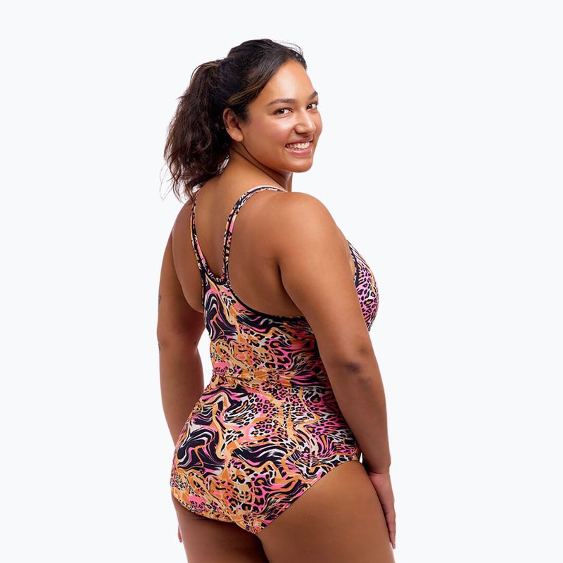 Női egyrészes fürdőruha Funkita Locked In Lucy One Piece tipsy tiger 2