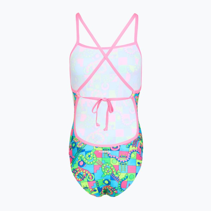 Női egyrészes fürdőruha Funkita Tie Me Tight One piece lakes & saddles 2
