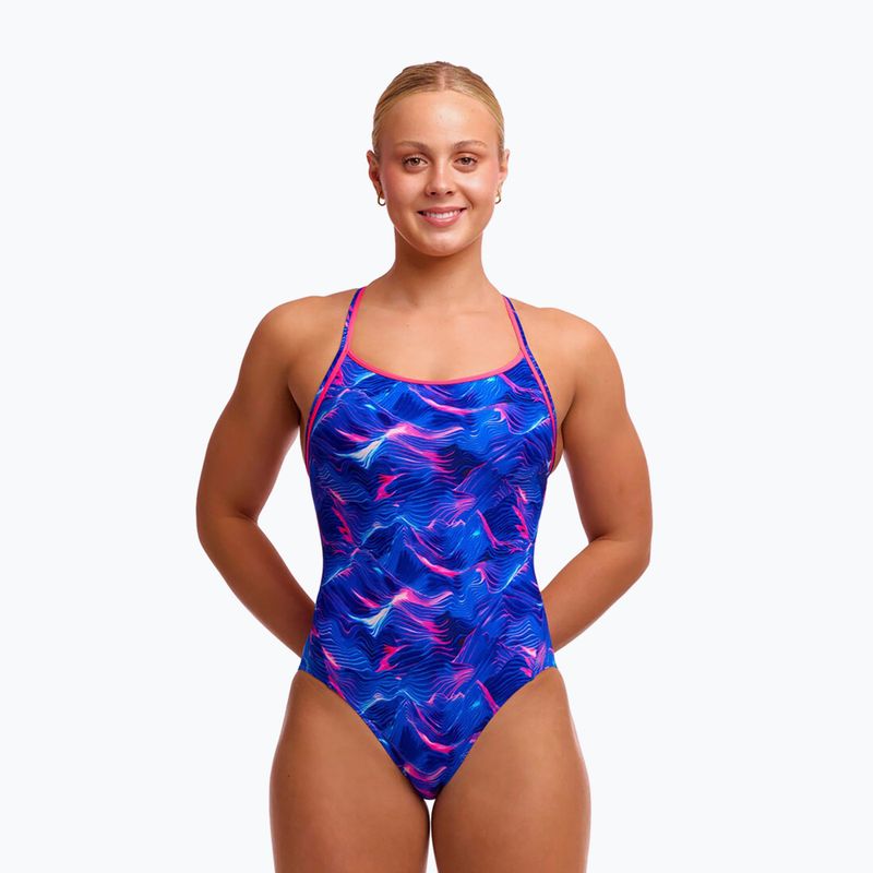 Női egyrészes fürdőruha  Funkita Diamond Back One piece rising tide 2